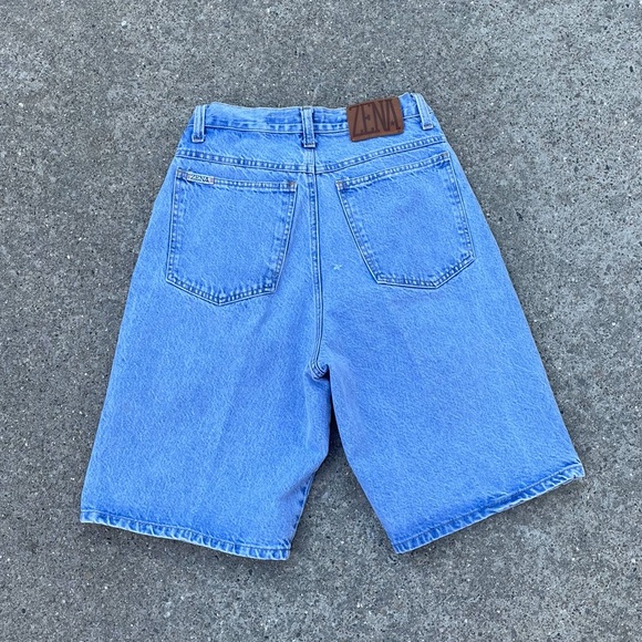 Zena Pants - Vintage 90's pleated denim dad shorts